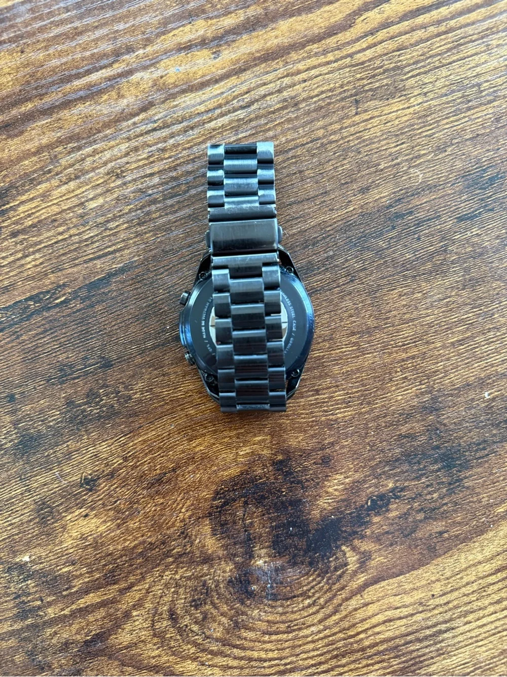 Samsung Black Stainless Steel Smartwatch with Metal Link Band